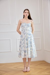 Cielo Camisole Pleated Midi Dress