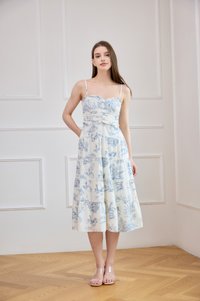Cielo Camisole Pleated Midi Dress