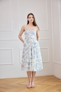Cielo Camisole Pleated Midi Dress