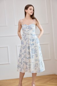 Cielo Camisole Pleated Midi Dress