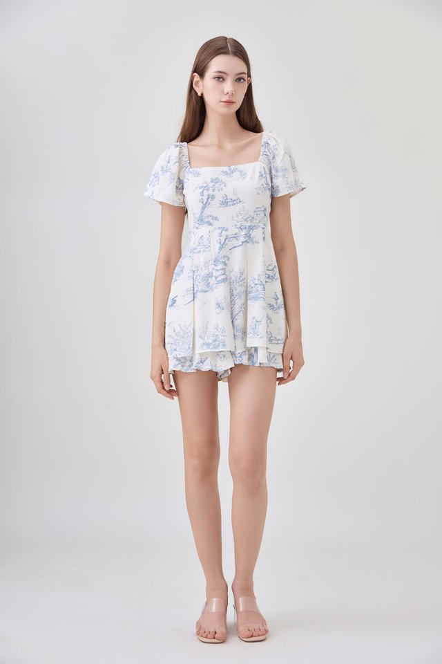 Cielo Layered Pleated Romper