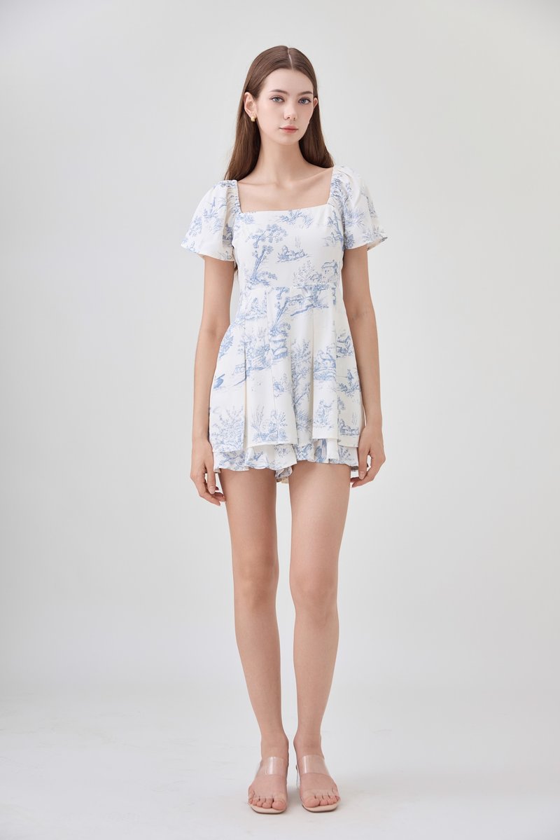 Cielo Layered Pleated Romper