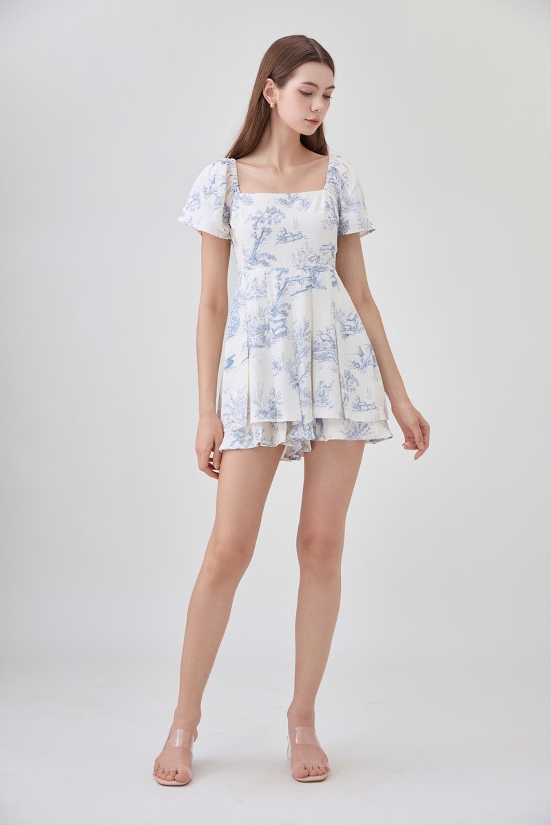 Cielo Layered Pleated Romper