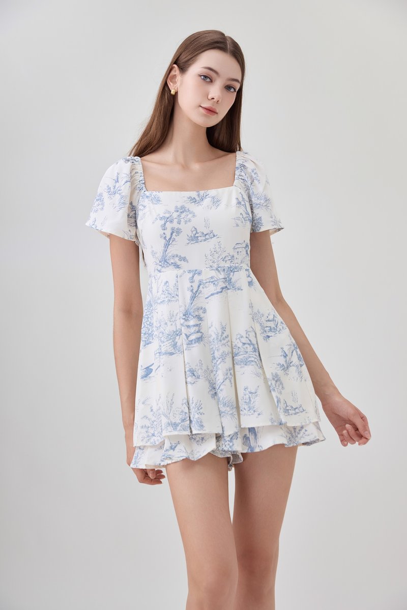 Cielo Layered Pleated Romper