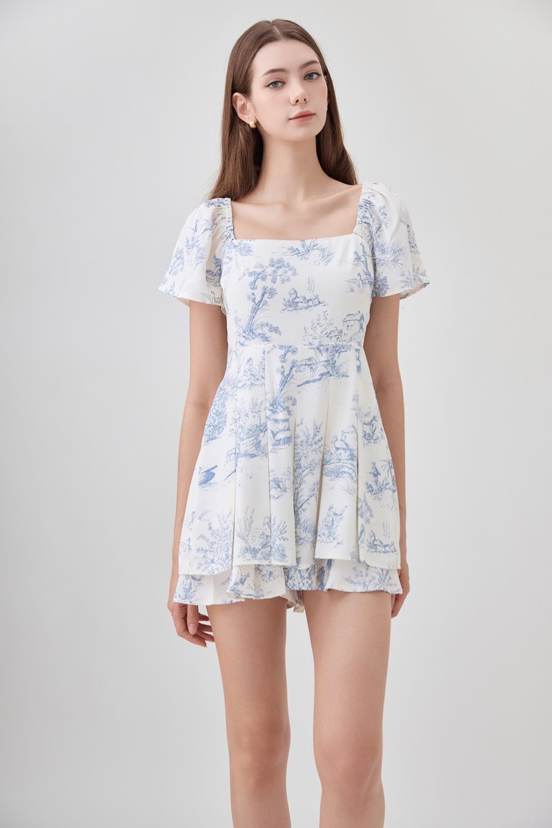 Cielo Layered Pleated Romper