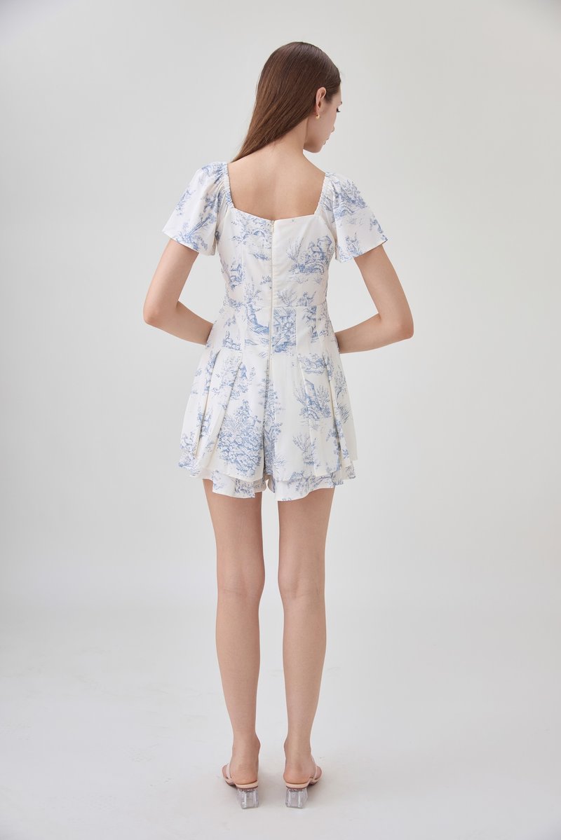 Cielo Layered Pleated Romper