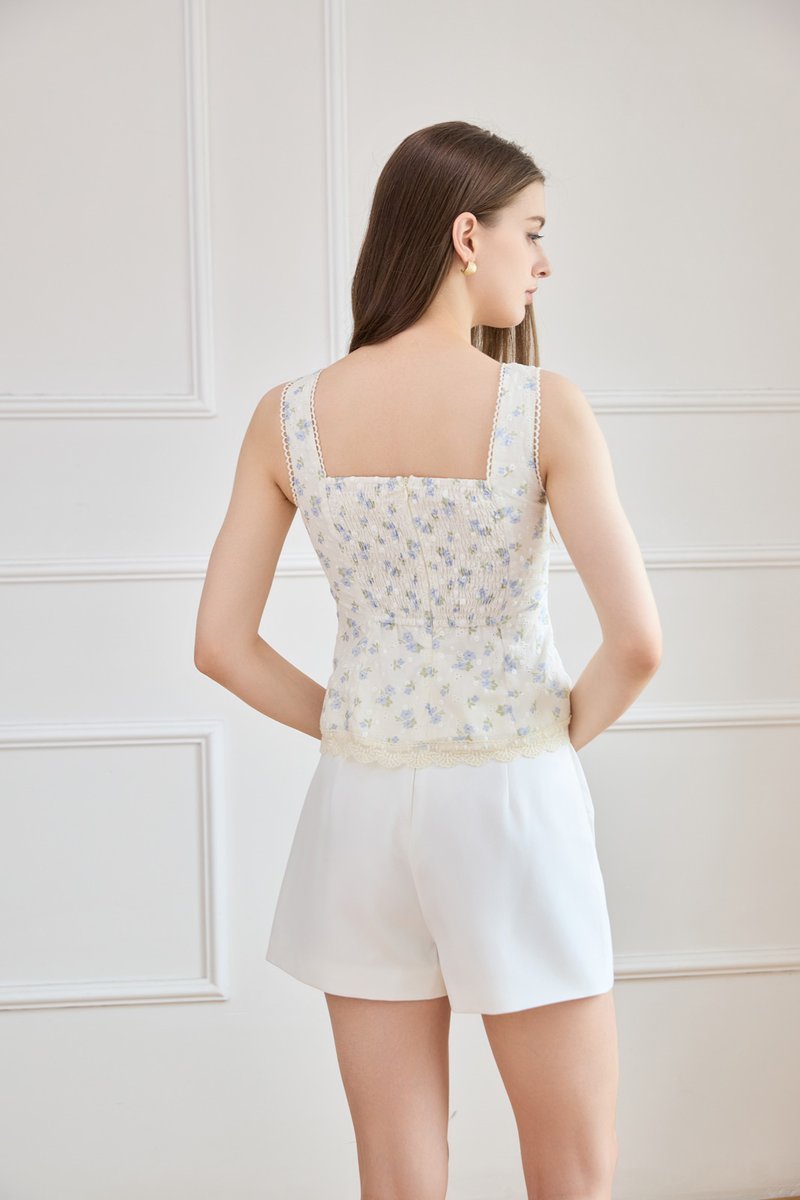 Raelynn Eyelet Floral Top