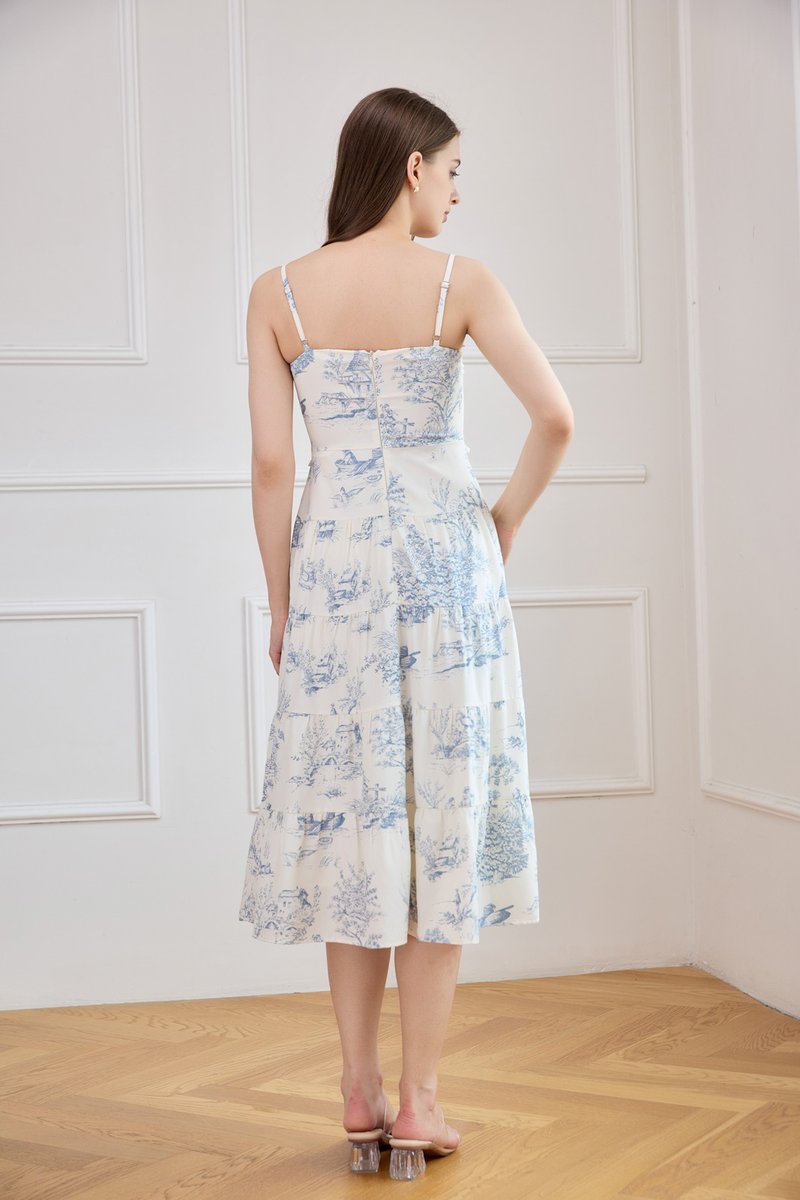 Cielo Camisole Pleated Midi Dress