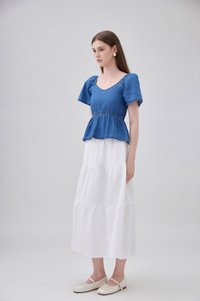 Kyomi Two Way Denim Top