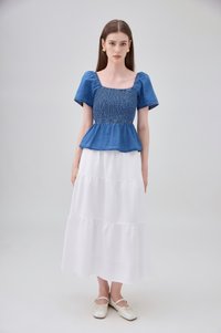 Kyomi Two Way Denim Top