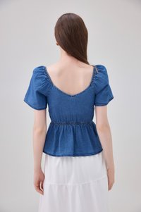 Kyomi Two Way Denim Top