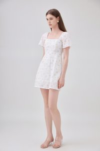 Elodie Embroidery Floral Dress Romper