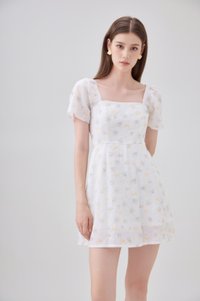 Elodie Embroidery Floral Dress Romper