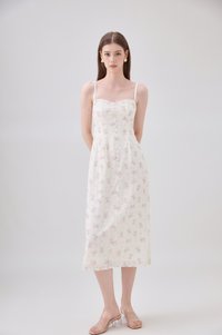 Solana Camsiole Button Floral Midi Dress