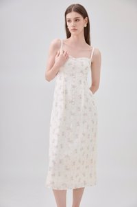 Solana Camsiole Button Floral Midi Dress