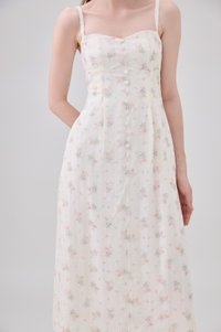 Solana Camsiole Button Floral Midi Dress