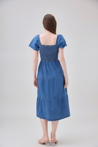 Kyomi Two Way Denim Midi Dress