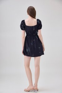 Bennet Botanical Smocked Waist Dress Romper