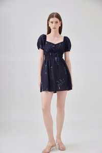Bennet Botanical Smocked Waist Dress Romper