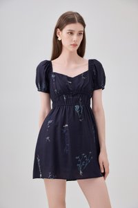 Bennet Botanical Smocked Waist Dress Romper