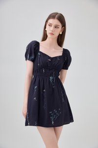 Bennet Botanical Smocked Waist Dress Romper