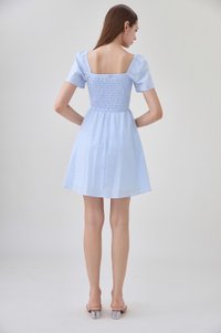 Mallory Smocked Pinstripe Dress