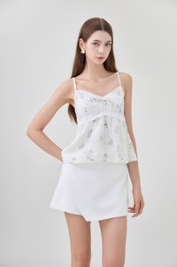 Samira Floral Eyelet Camisole Top