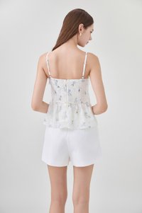 Samira Floral Eyelet Camisole Top