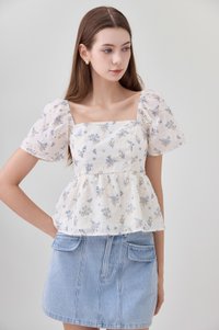 Kimber Floral Eyelet Babydoll Top