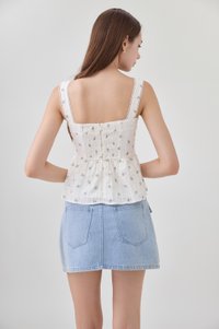 Jream Crochet Babydoll Top
