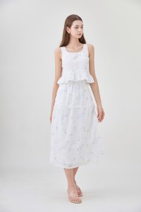 Miller Lace Crochet Floral Peplum Top