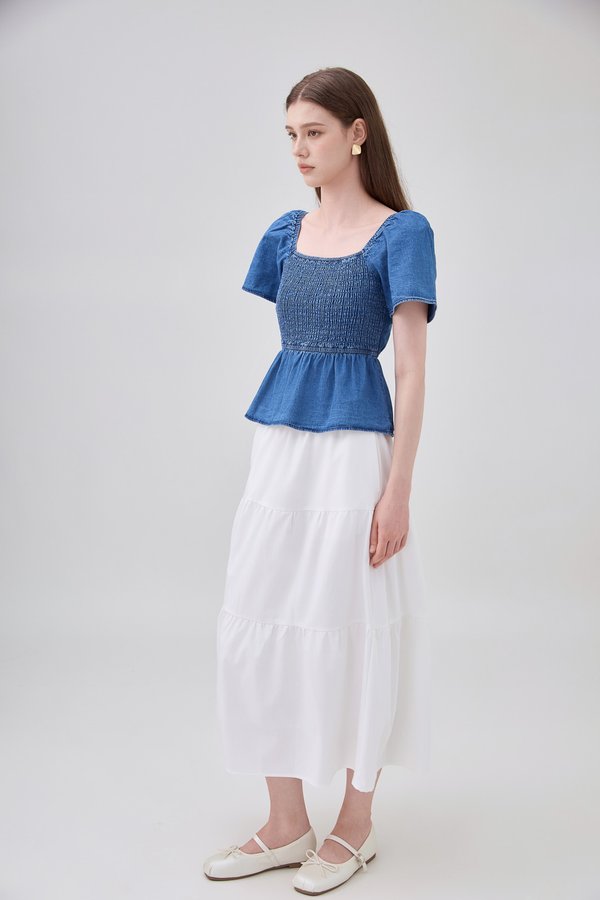 Kyomi Two Way Denim Top