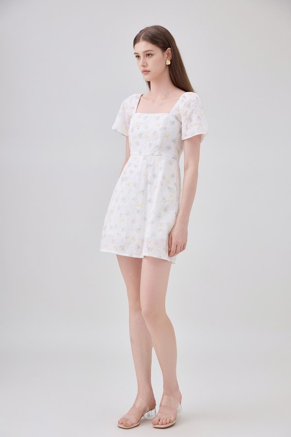 Elodie Embroidery Floral Dress Romper