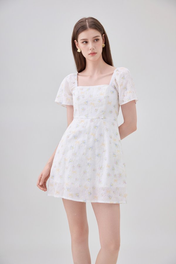 Elodie Embroidery Floral Dress Romper