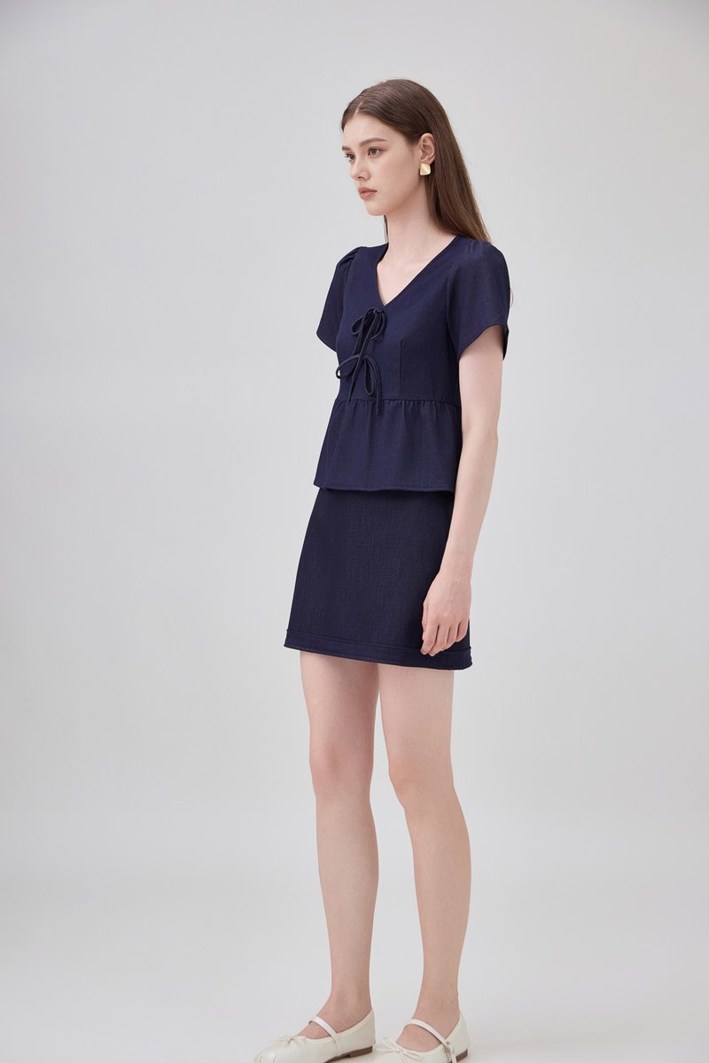 Zaria Ice Silk Denim Skort
