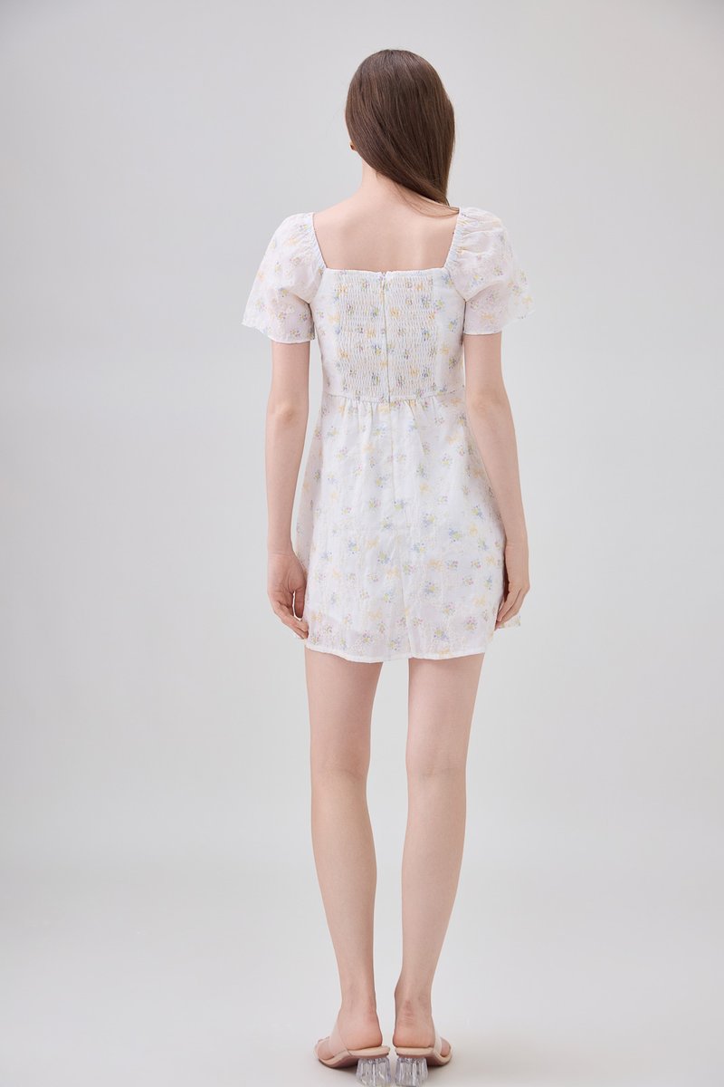 Elodie Embroidery Floral Dress Romper