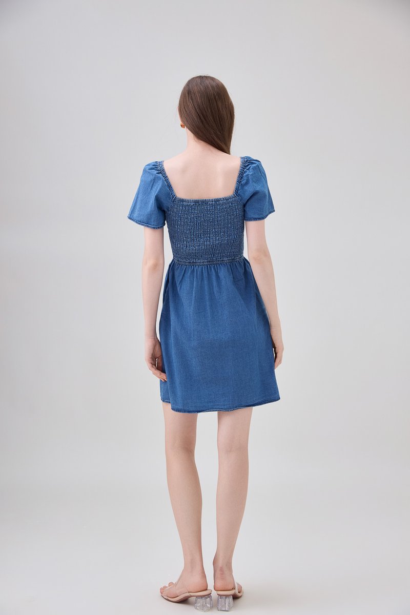 Kyomi Two Way Denim Dress