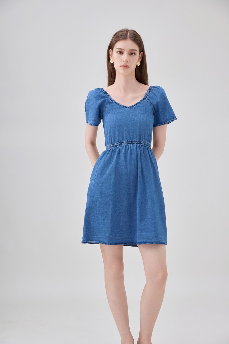 Kyomi Two Way Denim Dress