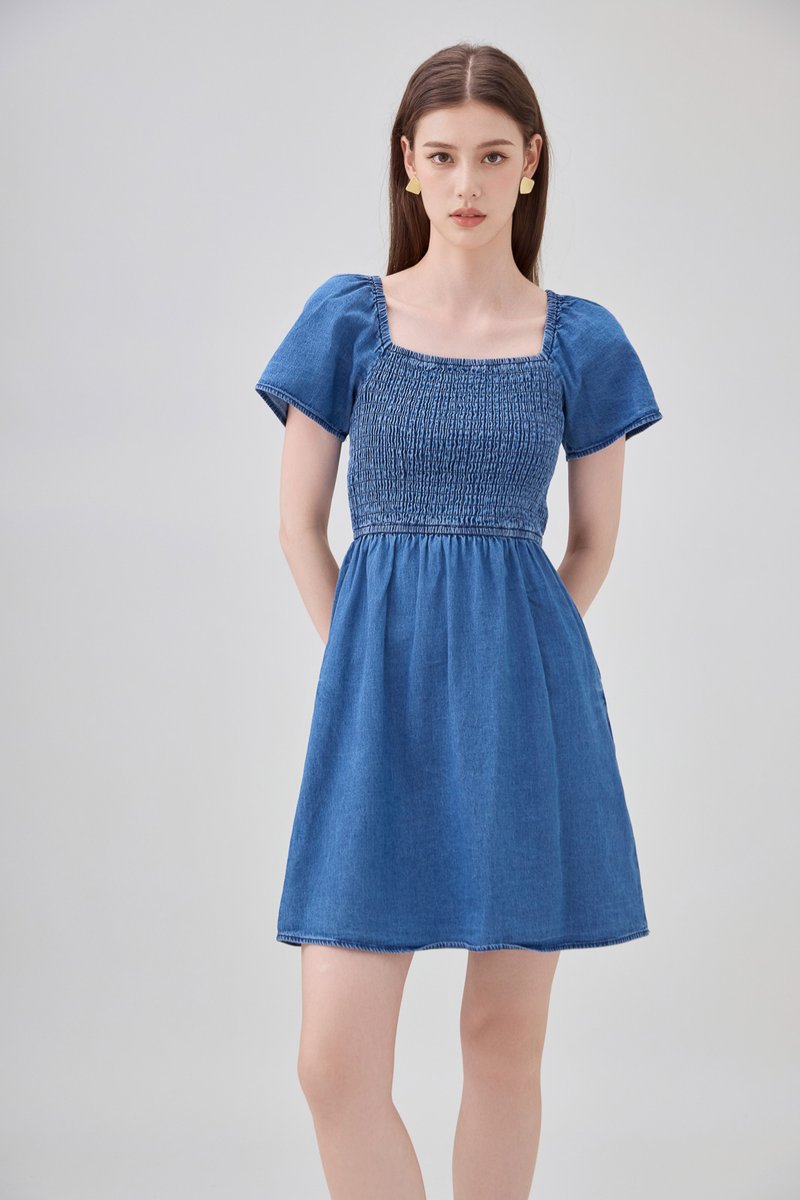 Kyomi Two Way Denim Dress