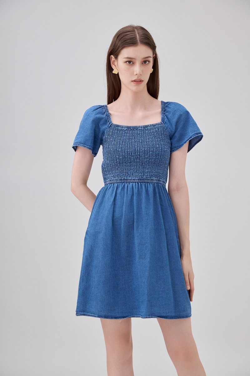 Kyomi Two Way Denim Dress