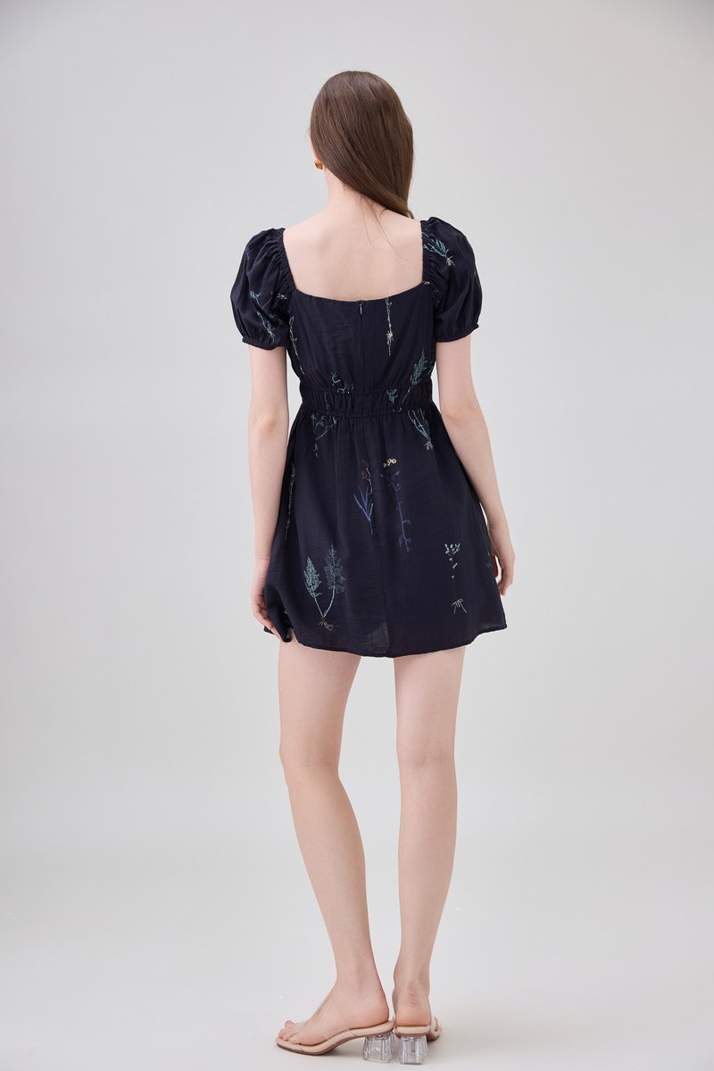Bennet Botanical Smocked Waist Dress Romper