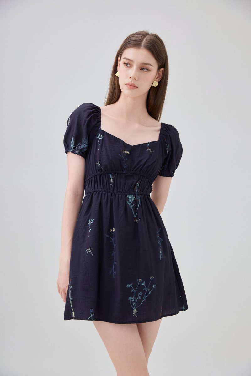 Bennet Botanical Smocked Waist Dress Romper