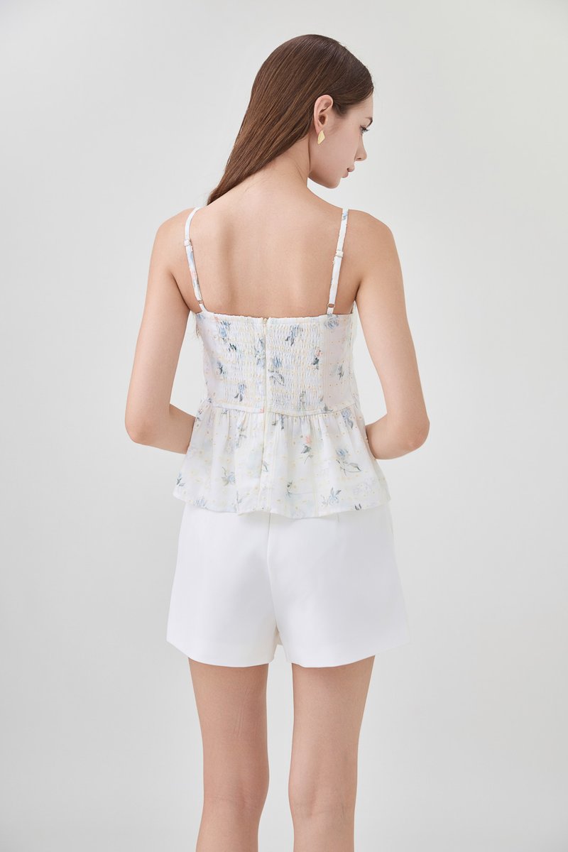 Samira Floral Eyelet Camisole Top