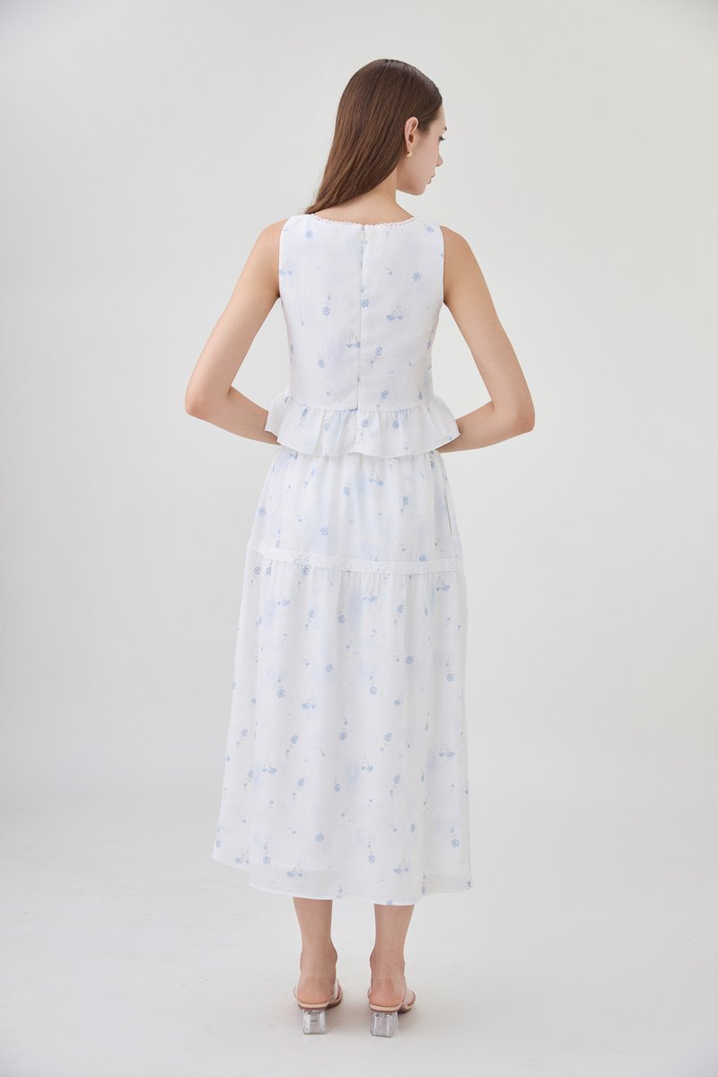 Miller Lace Crochet Floral Peplum Top