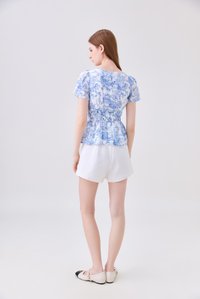 Aleia High Waisted Short In White