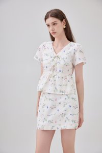 Allie Floral Embroidered Skort