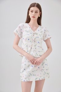 Allie Floral Embroidered Skort