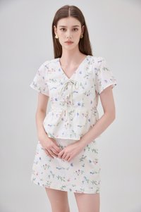 Allie Floral Embroidered Skort