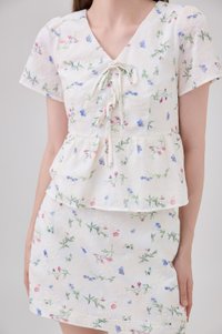 Allie Floral Embroidered Skort