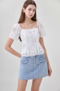 Rivka Crochet Lace Floral Top